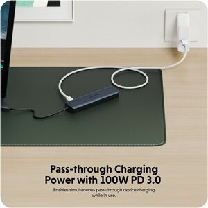 TARGUS HyperDrive EcoSmart Gen.2 Universal USB-C 7-in-1 Hub w 100 W PD Power Pass-thru