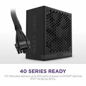 NZXT ATX 3.X 850 Watt 80 Plus Gold Fully Modular Low-Noise Power Supply 2024 AU Power Cord