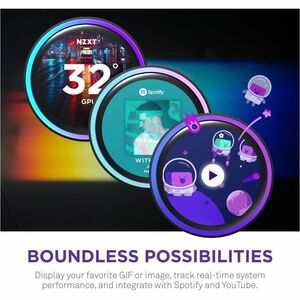 NZXT Kraken Elite 360 RGB V2 - 360mm AIO liquid cooler w/ Display and RGB Core Fan - Single Frame Black