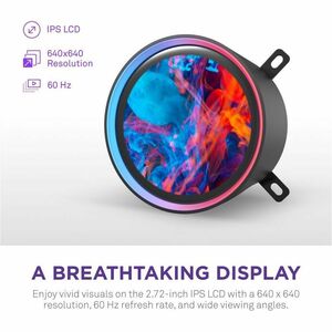 NZXT Kraken Elite 360 RGB V2 - 360mm AIO liquid cooler w/ Display and RGB Core Fan - Single Frame Black