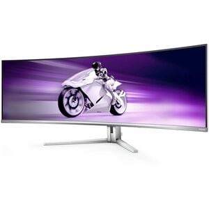 PHILIPS 49M2C8900 CURVED 1800R 5K 5120X1440 240HZ QD-OLED PANEL 0.03MS 32:9 G-SYNC GAMING MONITOR HDMI/DP/USB-C USB HUB AUDIO OUT BUILT-IN SPEAKERS PIP/PBP KVM HEIGHT ADJ/SWIVEL/TILT VESA100X100