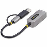 StarTech.com 2.5GbE USB-C to Ethernet Adapter with USB-A Converter NBASE-T NIC USB 3.0 Type-C 2.5/1G Multi Speed Network Thunderbolt Compatible Windows/Mac
