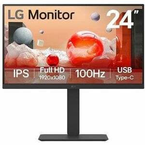 LG 24" FHD IPS Business FHD 1920x1080 16:9, USB-C, Height Adjustment Tilt Swivel Pivot VESA Display Port,  HDMI, Headphone Audio 3yrs Monitor