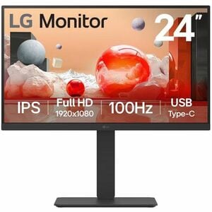 LG 24BA650-B 23.8 FHD 1920x1080 5MS 100HZ IPS MONITOR HDMI2.0 DP1.4 USB-C KVM HAS SPK VESA 3 YEARS WARRANTY
