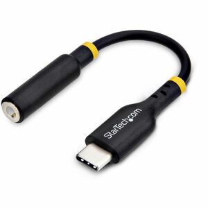 StarTech.com USB-C to 3.5mm TRRS Headphone/Headset Jack Audio Adapter USB Type-C Aux Dongle Hi-Fi 32-bit DAC For Laptop/Phone/Tablet Supports USB-C/Thunderbolt