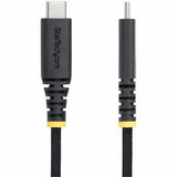 StarTech.com 3m (10ft) USB-C Charging Cable Side Screw Locking 240W (5A) PD EPR Dual-Layer Silicone/Braided Jacket USB 2.0 Laptop Charger Cable USB-IF Certified Rugged USB-C Charging Cord