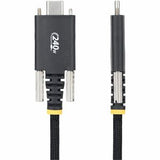 StarTech.com 2m (6.6ft) USB-C Charging Cable Side Screw Locking 240W (5A) PD EPR Dual-Layer Silicone/Braided Jacket USB 2.0 Laptop Charger Cable USB-IF Certified Rugged USB-C Charging Cord