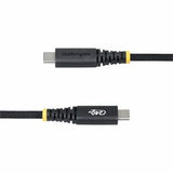 StarTech.com 2m (6.6ft) USB-C Charging Cable Side Screw Locking 240W (5A) PD EPR Dual-Layer Silicone/Braided Jacket USB 2.0 Laptop Charger Cable USB-IF Certified Rugged USB-C Charging Cord