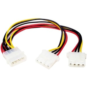 StarTech.com LP4 to 2x LP4 Power Y Splitter Cable M/F - LP4 Splitter - Molex Y Splitter - Molex Splitter