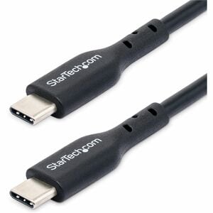StarTech.com 4m (13ft) USB-C Charging Cable Charge/Sync 60W (3A) PD USB 2.0 Laptop Charger Cable TPE Jacket - Black USB C Charging Cord