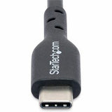 StarTech.com 4m (13ft) USB-C Charging Cable Charge/Sync 60W (3A) PD USB 2.0 Laptop Charger Cable TPE Jacket - Black USB C Charging Cord