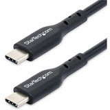 StarTech.com 4m (13ft) USB-C Charging Cable Charge/Sync 60W (3A) PD USB 2.0 Laptop Charger Cable TPE Jacket - Black USB C Charging Cord
