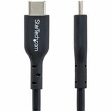 StarTech.com 4m (13ft) USB-C Charging Cable Charge/Sync 60W (3A) PD USB 2.0 Laptop Charger Cable TPE Jacket - Black USB C Charging Cord
