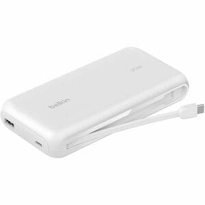 BELKIN BoostCharge#Power#Bank 20K with Integrated Cable White