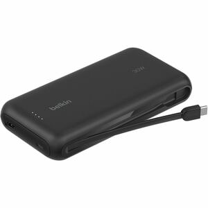 BELKIN BoostCharge#Power#Bank 20K with Integrated Cable Black