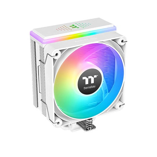 Thermaltake CL-P137-AL12SW-A, ASTRIA 200 ARGB Sync CPU Cooler, Fan Size: 120mm, PWM: 500-1800 RPM, Air Flow: 65 CFM, Single Fan, White, Intel Socket LGA 2066, 2011, 1851, 1700, 1200, 1156, 1155, 1151, 1150, 1150_x000B, AMD AM5, AM4, 2 Year Warranty