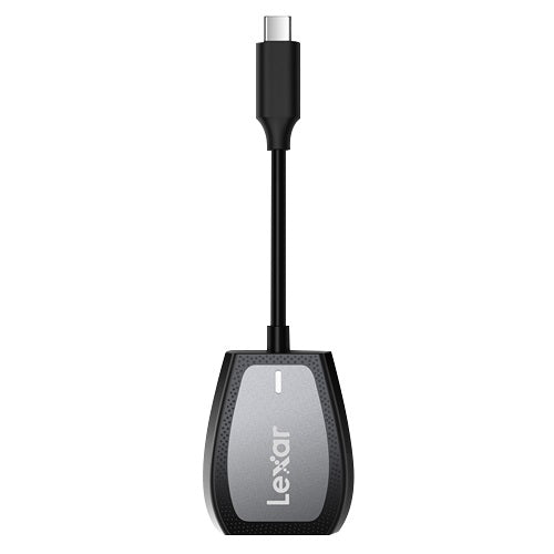 Lexar USB-C™ Dual-Slot Reader  transfer speeds up to 312MB/s1 read. For added convenience, it is backwards compatible with UHS-I cards and has a USB-C