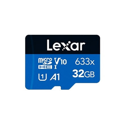 Lexar LMS0633032G-BNNNG, High-Performance 633X MicroSD, 32GB, UHS-I, Read Speed: Up to 100MB/s, 10 Year Warranty