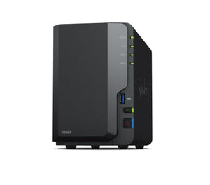 Synology DS223, DiskStation, 2 Bay, Realtek RTD1619B, 2GB DDR4 RAM, 1xGbE LAN, 3xUSB3.0, 2 Year Warranty