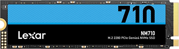 Lexar LNM710X002T-RNNNG, NM710, 2TB, M.2 NVMe, PCIe4.0, Read Speed: 4850MB/s, Write Speed: 4500MB/s, 3 Year Warranty