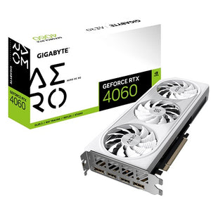 Gigabyte nVidia GeForce RTX 4060 AERO OC-8GD 1.0 GDDR6 Video Card, PCI-E 4.0, TBD Core Clock, 2x DP 1.4a, 2x HDMI 2.1a