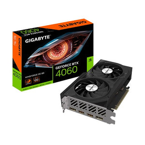 Gigabyte nVidia GeForce RTX 4060 WF2 OC-8GD 1.0 GDDR6 Video Card, PCI-E 4.0, TBD Core Clock, 2x DP 1.4a, 2x HDMI 2.1a