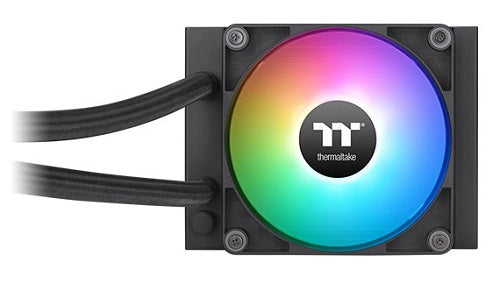 Thermaltake CL-W360-PL12SW-A, TH120 V2 ARGB AIO Liquid CPU Cooler, Size: 1x120mm Fan, Socket: Intel LGA 1700/1200/1156/1155/1151/1150, AMD AM5/AM4/AM3+/AM3/AM2+/AM2, Black, 2 Year Warranty