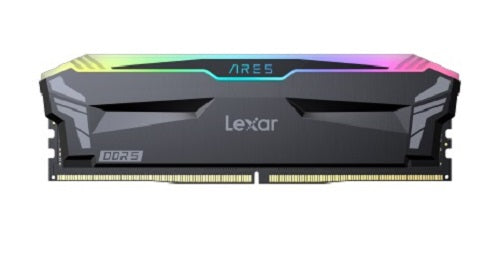 Lexar LD5U16G72C34LA-RGD, Ares RGB with Heatsink, UDIMM, DDR5 32GB(2x16GB), 7200MHz, CL34, 1.4V, Limited Lifetime Warranty