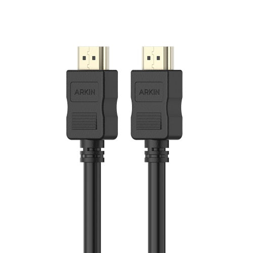 Arkin AR-HDMI-4K-1, HDMI 2.0 Cable with Ethernet, Male to Male, Speed: 18Gb/s, Length: 1m, Black, 1 Year Warranty