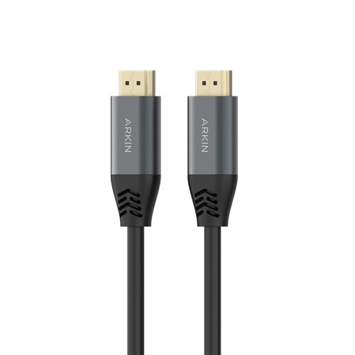 Arkin AR-HDMI-8K-1, HDMI 2.1 Cable with Ethernet, Male to Male, Speed: 48Gb/s, Length: 1m, Black, 1 Year Warranty