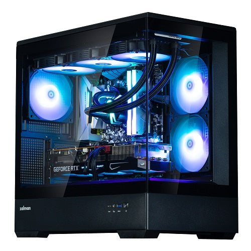 Zalman P30 BLACK, Mini-Tower, Tempered Glass, Drive Bays: 1x3.5