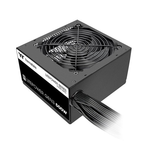 Thermaltake PS-TTP-0500NNSAWA-1, Litepower G3 OEM Version, 500W, 80 Plus, Fan: 120mm, MTBF: 100,000 Hours, Black, 3 Year Warranty