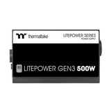 Thermaltake PS-TTP-0500NNSAWA-1, Litepower G3 OEM Version, 500W, 80 Plus, Fan: 120mm, MTBF: 100,000 Hours, Black, 3 Year Warranty