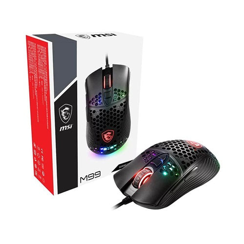 MSI MSI-M99-RGB, M99 Gaming Mouse, 4000 dpi, Buttons: 8, Wired, RGB, 1 Year Warranty