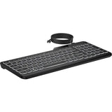 Hewlett Packard HP 7N7C1AA, 405 Multi-Device Backlit Wired Keyboard, 1 Year Warranty