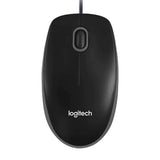 Logitech 910-001439, B100 Optical Mouse, Wired, 1000 dpi, USB, Black, 3 Year Warranty