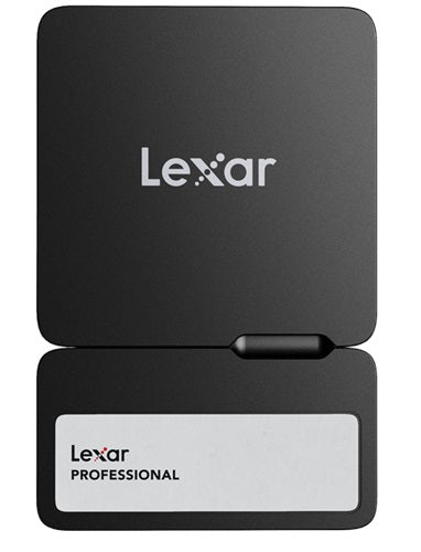 Lexar LSL400S001T-RNBNG, SL400 Professional Go Portable SSD with Hub, 1TB, USB 3.2, Read Speed Up to 1050MB/s, Write Speed Up to 1000MB/s, Black, 5 Year Limited Warranty