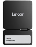 Lexar LSL400S002T-RNBNG, SL400 Professional Go Portable SSD with Hub, 2TB, USB 3.2, Read Speed Up to 1050MB/s, Write Speed Up to 1000MB/s, Black, 5 Year Limited Warranty