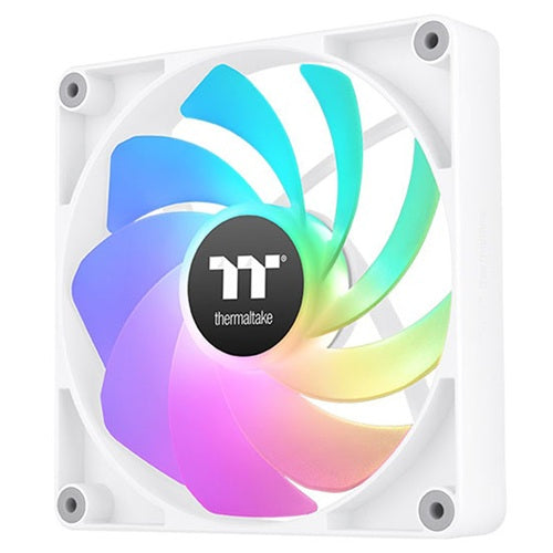 Thermaltake CL-F176-PL14SW-A, CT140 Reverse ARGB Sync PC Cooling Fan, Fan Size: 140mm, PWM, Airflow: 94.95CFM, Noise: 32.8dBA, Pack of 2, White, 2 Year Warranty