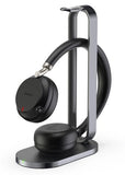 Yealink BH72-CH-BL-TEAMS, Teams Certified Wireless Headset With Charging Stand, Stereo, Over-the-Head, USB-A, Wireless+Bluetooth, Black, 2 Year Warranty