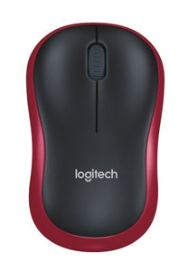 Logitech 910-002503, M185 Wireless Mouse, USB, Red, 3 Year Warranty