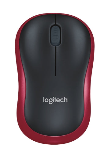 Logitech 910-002503, M185 Wireless Mouse, USB, Red, 3 Year Warranty