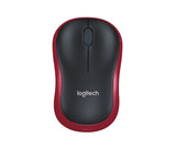 Logitech 910-002503, M185 Wireless Mouse, USB, Red, 3 Year Warranty