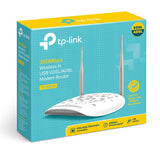 TP-Link TD-W9970 N300 Wireless VDSL ADSL Modem Router 300Mpbs @ 2.4GHz 4x100Mbps LAN 1xRJ11 2xAntenna