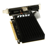 MSI nVidia Geforce GT 710 2GB LP Low Profile VGA CARD GDDR3 2560x1600 1xHDMI 1xDVI PCIE2.0x16 954 MHz Core Clock