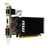 MSI nVidia Geforce GT 710 2GB LP Low Profile VGA CARD GDDR3 2560x1600 1xHDMI 1xDVI PCIE2.0x16 954 MHz Core Clock