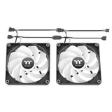 Thermaltake CL-F173-PL12SW-A, CT120 Reverse ARGB Sync Performance PWM Fan (up to 2000RPM) Black Edition - 2 Fan Pack, 2 Year Warranty