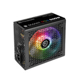 Thermaltake PS-SPR-0500NHSAWA-1, Smart RGB, 500W, 80 Plus, Fan: 120mm, ATX, MTBF: 100,000 Hours, 5 Year Warranty