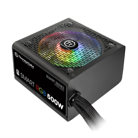 Thermaltake PS-SPR-0500NHSAWA-1, Smart RGB, 500W, 80 Plus, Fan: 120mm, ATX, MTBF: 100,000 Hours, 5 Year Warranty