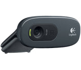 Logitech C270 3MP HD Webcam 720p/30fps, Widescreen Video Calling, Light Correc, Noise-Reduced Mic for Skype, Teams, Hangouts, PC/Laptop/Macbook/Tablet